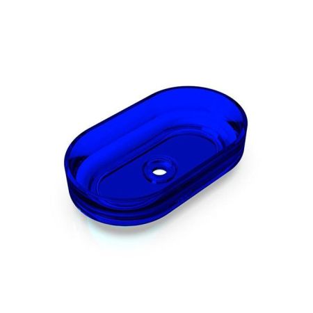 Knief Ellipse Shape Раковина накладная из полимерного материала 550x320x140 мм, цвет Marine blue # XXX