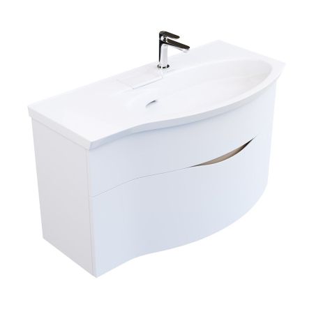 Тумба RIVA 100 см правая, белая матовая, артикул RV.100Rh\WHT.M