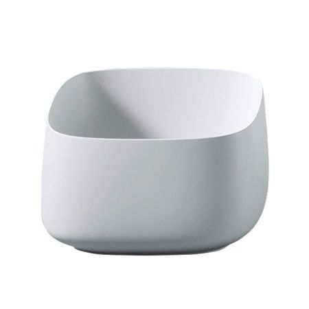 ARTCERAM COGNAC Раковина настольная Quadro 43x43 см, цвет матовый белый, Saniglaze, артикул COL006 05 34