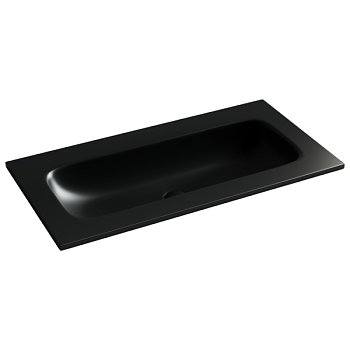 Раковина накладная мебельная Ceramicanova Грация (Grace) прямоугольная 910x457x137 без отверстия под смеситель 910*457*137 цвет черный матовый CN7019MBwx