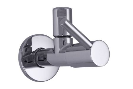 Schlosser Vivana, угловой вентиль с компрессионной гайкой, подключение 1/2"х3/8", цвет хром, артикул 7230-1550-001