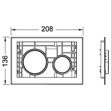 Клавиши TECEloop, черные матовые, артикул 9240619