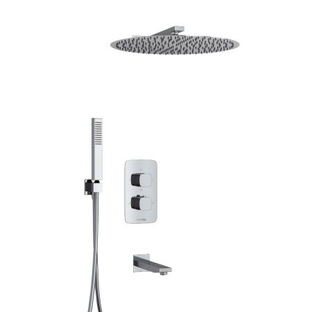 A178644 Thermo Встраиваемый комплект для ванны с верхней насадкой, лейкой и изливом, артикул A178644 Thermo