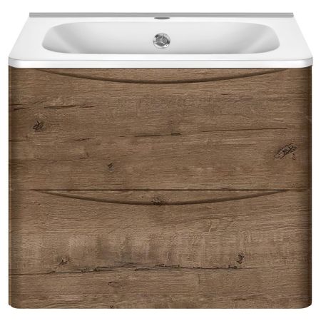 База под раковину Paola 600 подвесная, 2 выкатных ящика soft close, V.Oak, артикул VMC-2P600VO