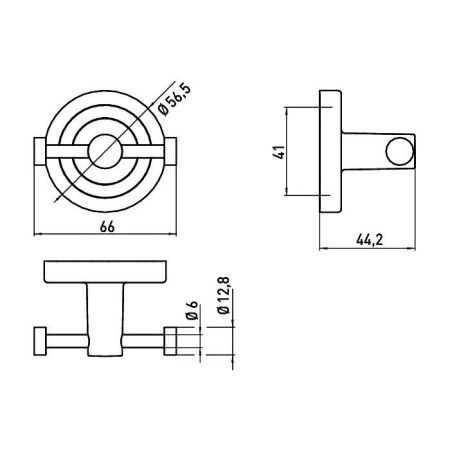 Emco Polo двойной крючок, цвет хром