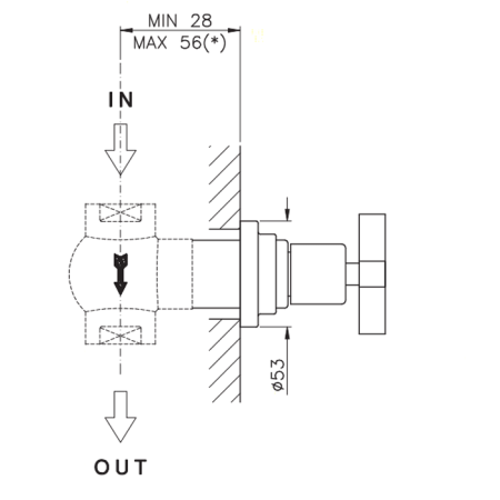 Внутренняя часть, Nicolazzi, назначение-для запорного вентиля, стандарт подвода воды-3/4"