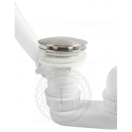 Слив-перелив (автомат, 90 см.) FILARETE FL90NK, никель, артикул FL90NK