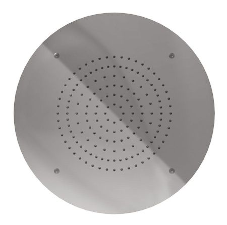 Graffio Kings, круглая потолочная душевая головка 40 см, 1 режим: дождь, цвет хром