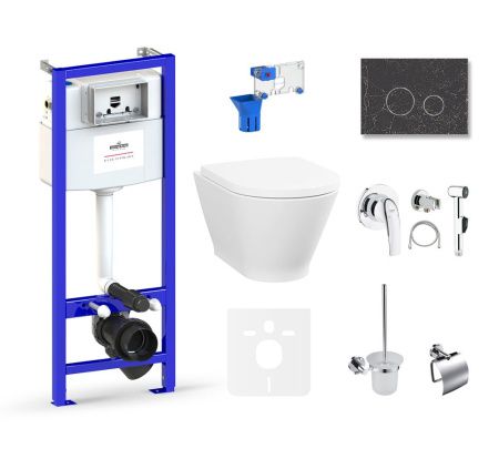 Комплект 10 в 1 Lavinia Boho Elegant Rimless 75110852, премиум с каменной клавишей