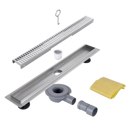 Душевой лоток с решеткой 50 см FASHUN A535005, сатин