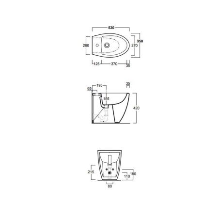 SIMAS Комплект крепежей для подвесного унитаза/биде, артикул F85