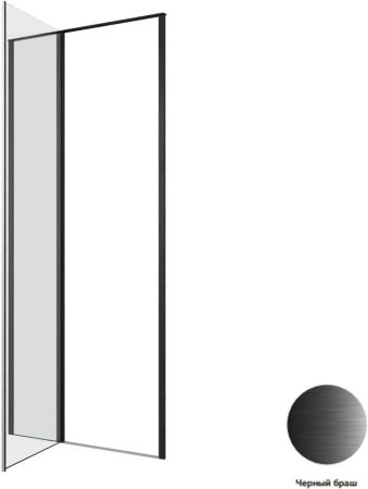 Душевая дверь Allen Brau Priority 90 3.31027.BBA черный браш, артикул 3.31027.BBA
