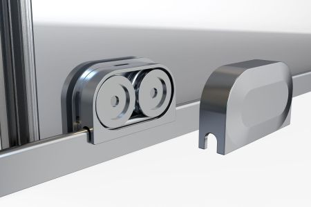 Душевой уголок Allen Brau Fantasy 140x80 3.11008.00 + 3.11011.00 хром, артикул 3.11008.00 + 3.11011.00