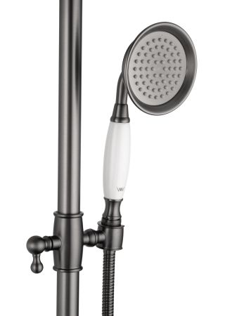 Душевая система WONZON & WOGHAND STEAM, Темный графит (WW-88739008-BGM), артикул WW-88739008-BGM