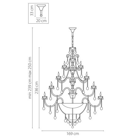 Люстра подвесная Tesoro Lightstar Premium 710572, артикул 710572