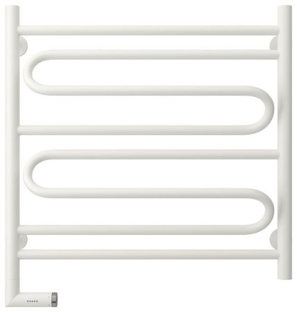 Полотенцесушитель электрический "ЭЛЕГИЯ 2.0" 600х600 / МЭМ левый (Матовый белый)