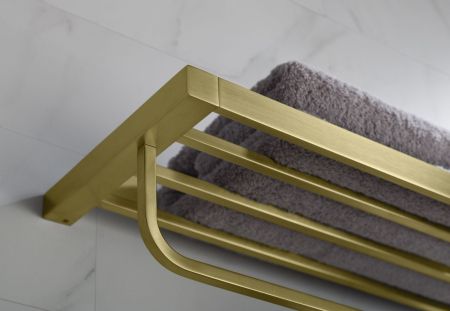 Полка для полотенец Timo Selene 17058/17 золото матовое, артикул 17058/17