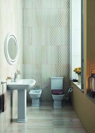 Комплект унитаза Serenada с деревянной крышкой, механизм Geberit, артикул 9722B003-7204