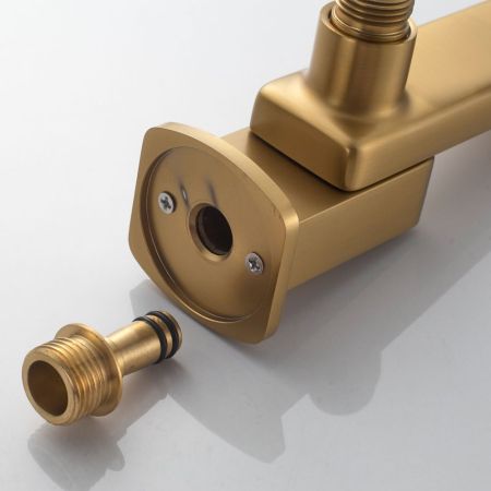 Душевая система встраиваемая Shevanik S9935G, золотой сатин