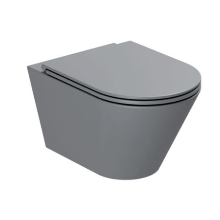 AZZURRA FORMA Унитаз подвесной 540х370х340 мм., безободковый, в комплекте с креплением, цвет Antracite, артикул FMVKSPE00000AN