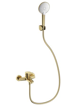 Смеситель для ванны с душем WONZON & WOGHAND, Брашированное золото (WW-A30891-BG)