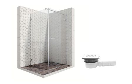 Душевой уголок Ambassador Abner 10011102R-MA1, квадратный, точечный трап, 100х100, артикул 10011102R-MA1