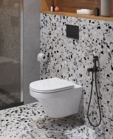 Унитаз подвесной безободковый CEZARES DUET-TOR, артикул CZR-2462-TH-TOR