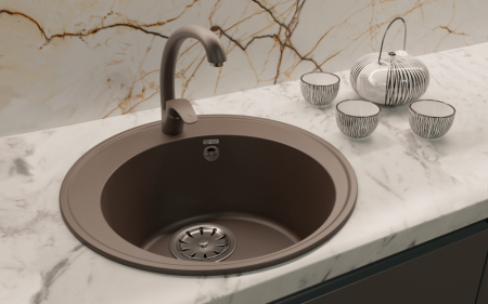 Мойка ULGRAN Quartz бетон (Nora 485-05), артикул Nora 485-05