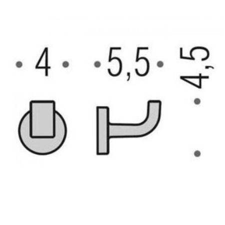 Colombo Nordic, Крючок, Цвет: хром, артикул BEB17.CR