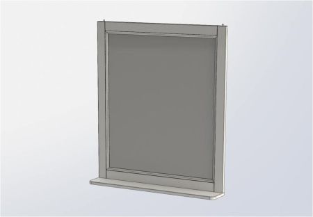 Зеркало Aquanet Бостон М 80 белый, артикул 00209676