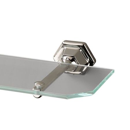 Devon Jubilee Полка стеклянная держатель хром, артикул JB110CR