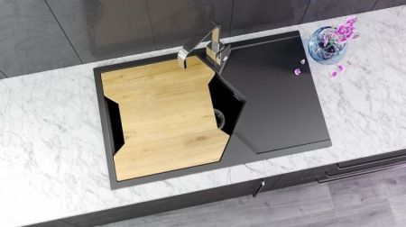 Кухонная мойка KitKraken Sea Graphite 85 Темно-серая