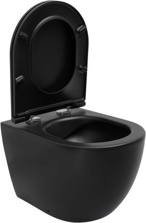 Чаша приставного унитаза Allen Brau Reality 4.32004.31 черный матовый, артикул 4.32004.31