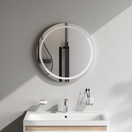 M85AMOX0601WG Универсальное зеркало с контурной LED-подсветкой, ИК- сенсором, круглое, 60 см, артикул M85AMOX0601WG