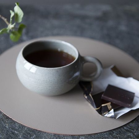 ADJ Круглый плейсмат, D40 см., цвет: белый/панна котта, артикул 0003.10/16