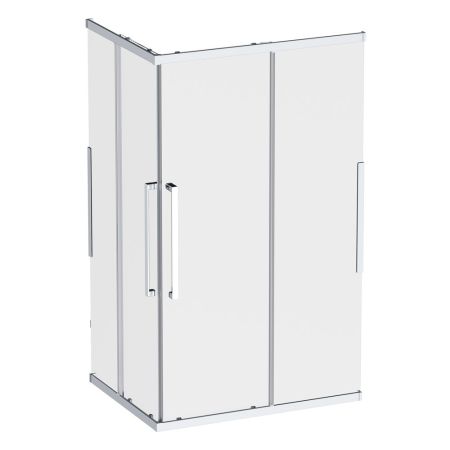 W84G-403-12090-MТ Душевое ограждение Func Square Slide 120х90, мат хром, прозрачное, артикул W84G-403-12090-MТ
