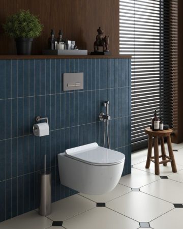 Сиденье дюропласт, soft close, металлическое крепление CZR-090-SC-GM-BORO, артикул CZR-090-SC-GM-BORO