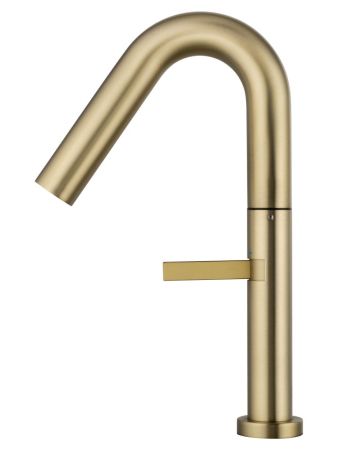 Смеситель для раковины высокий WONZON & WOGHAND, Брашированное золото (WW-6068-BG)