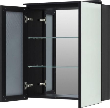 Зеркальный шкаф De Aqua Алюминиум 70 черный