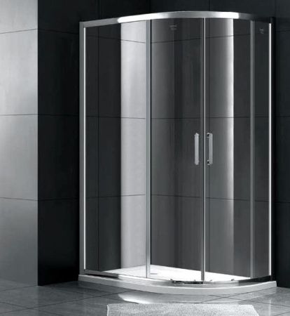 Душевой уголок Gemy Victoria S30212 110х80 профиль Хром стекло прозрачное