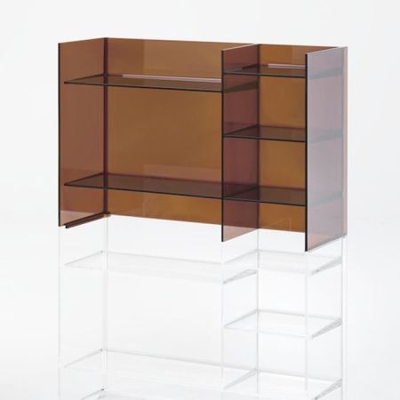 Полка, Laufen, Kartell by Laufen, ширина, мм-750, глубина, мм-260, высота, мм-530, тип установки-напольный, материал-пластик, цвет-янтарь, артикул 3.8933.1.081.000.1