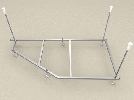 Сборный каркас к ванне Дива 150 (шпильки) универсальный, артикул KAR-0000042