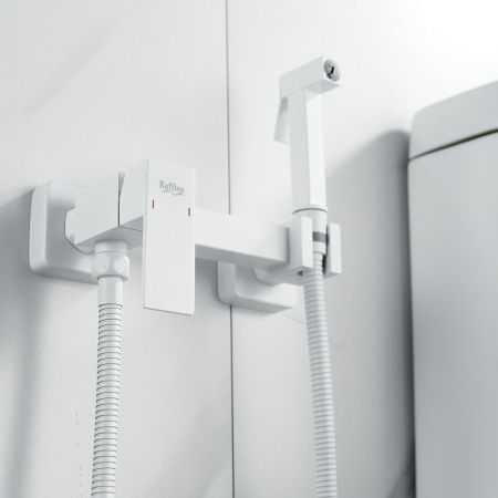 Гигиенический душ со смесителем Raffine F237C, белый