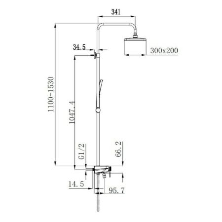 Душевая система Raglo R60.24, хром