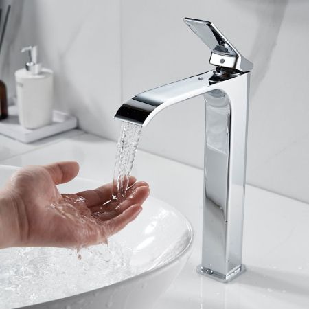 Смеситель для раковины высокий Shevanik S4011, хром, артикул S4011