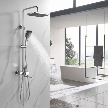 Душевая система Shevanik S6236, хром, артикул S6236