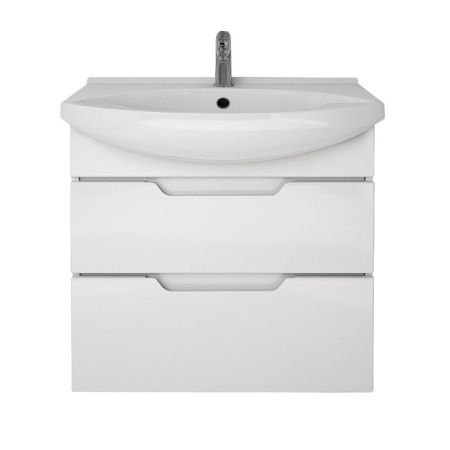 Тумба с раковиной подвесная/напольная Dreja Laguna Plus 65 см, белый, артикул 99-0105-com