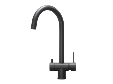 Смеситель для кухни GRANULA (7104, ЧЕРНЫЙ МАТОВЫЙ), артикул 7104, ЧЕРНЫЙ МАТОВЫЙ