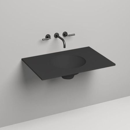 SALINI Столешница 800х500х15 мм, из материалв S-Stone, цвет  матовый RAL 9011, артикул 200121MRF RAL9011