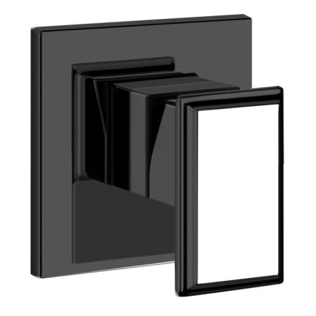 Gessi Eleganza Внешная часть встраиваемого однорычажного смесителя для раковины, цвет: черный металлик, артикул 46106#706